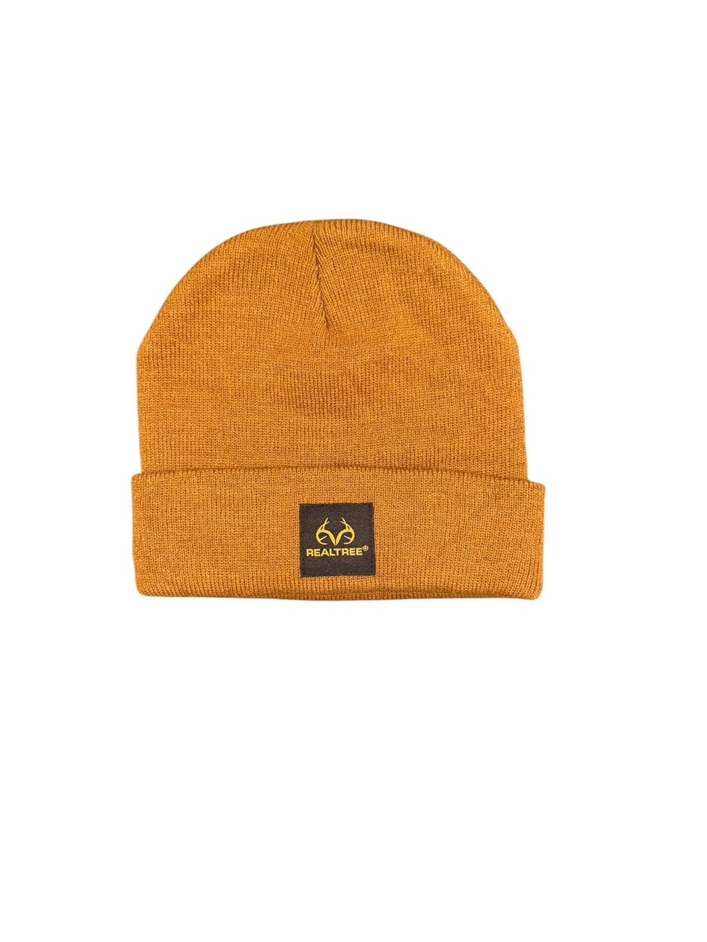 NWOT Realtree Mustard Yellow Knit Cuffed Beanie